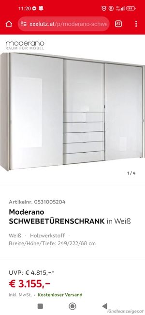 Xxxlutz Scheibetürenschrank 