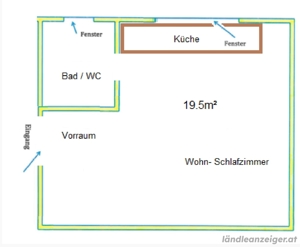 1 Zimmer Wohnung 