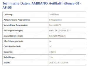 Heißluftfritteuse Bild 6