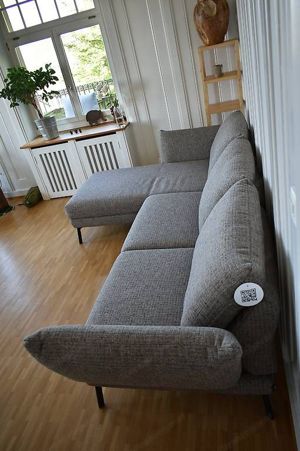 Schöner Wohnen 2.5-Sitzer Sofa Longchair und Beistellhocker Bild 5