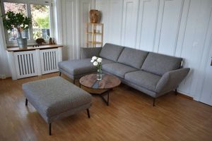 Schöner Wohnen 2.5-Sitzer Sofa Longchair und Beistellhocker Bild 2