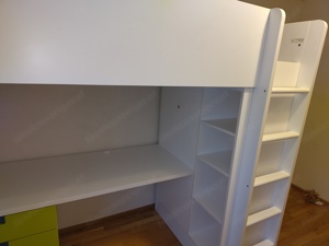 Ikea Hochbett mit Schreibtisch und Schrank Bild 5