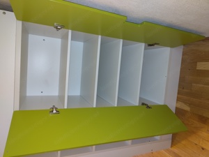 Ikea Hochbett mit Schreibtisch und Schrank Bild 7