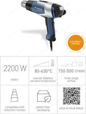 Steinel HL2020E Elektro-Heißluftgebläse inkl. Koffer Heißluftföhn Bild 3