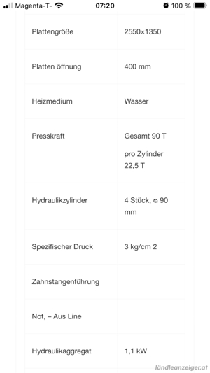 Furnierpresse Plattenpresse Bild 5