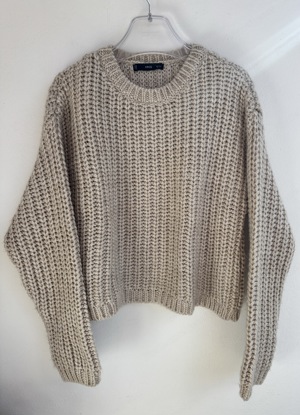 Damen MNG Strickpulli beige