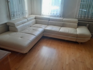 Verkaufe gebrauchtes Ecksofa mit Schlaffunktion! Bild 1