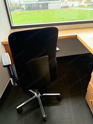 Hochwertige Bürostühle schwarz Bild 5
