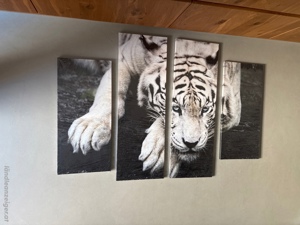 Leinwand Bilder Tiger schwarz weiß