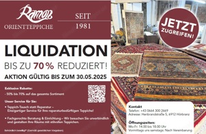 Orientteppiche Originale wertvolle Wollteppiche mit -50 bis -70% Rabatt Liquidation