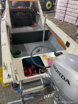 Steiner Gondel 6PS oder 25PS Honda Boot Fischerboot Schiff Bild 2
