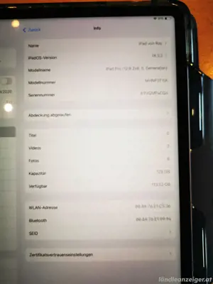 iPad Pro 12.9 5. Gen 2023, 128 GB Bild 3