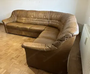 Ledercouch, Vintage, Echtleder Bild 2