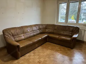 Ledercouch, Vintage, Echtleder Bild 5