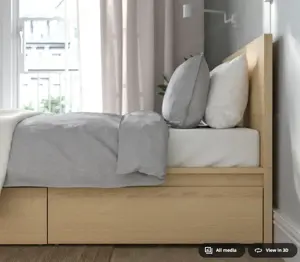 Ikea Malm Doppelbett mit 4 Laden und Lattenrost Bild 7