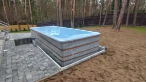 GardenAndPoolsCom GFK Swimmingpool Schwimmbad Swimming Pool Wanne Gartenpool KONGO SPA 476x225x120 m Bild 9