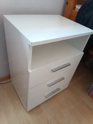 Beistellkästchen weiß, LxBxH = 46x35x62 Bild 2