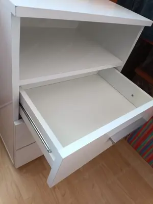 Beistellkästchen weiß, LxBxH = 46x35x62 Bild 3