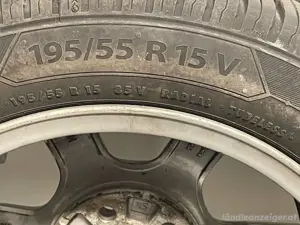 Sommerreifen 195 55 R15 auf VW Alufelgen   Borbet MED   4 Stück Bild 4