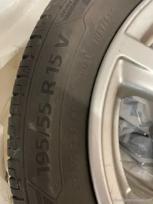 Sommerreifen 195 55 R15 auf VW Alufelgen   Borbet MED   4 Stück Bild 3