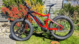 E-Fatbike Haibike Fullfat Six L, rot, Fully, DT Swiss