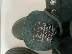 Dr. Martens 1460 Pascal Virginia Leder Schnürstiefel Dunkel-Grün - Gr. 36 - Doc's, DM's, Doc Martens Bild 4