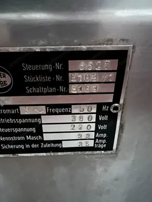 K und G Wetter FleischKutter stufenlos. 45L Bild 7