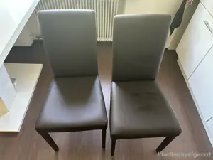 4 stühle braun
