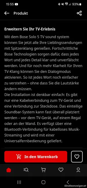 Verkaufe BOSE -Soundbar  Bild 2