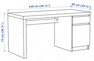 Ikea Malm Schreibtisch Bild 2