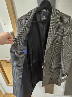 Herren Mantel Gr. M von Scotch & Soda *NEU* grau karriert Bild 2