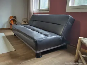 Leder Couch (Kunstleder) Bild 2