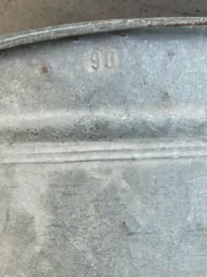 Alte XXL - Zinkwanne DICHT Bild 2