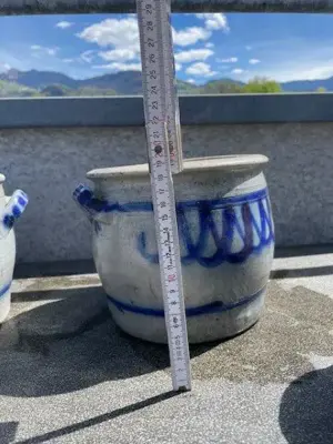 Set von Schmalzöpfe aus Omas Zeiten Bild 5