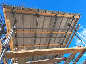 Wetter Schutz Pultdach und kletterwand zu verkaufen  ca.3.30x3.30 m 4.70 m Hoch   Höhe kann angepass