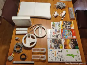Wii Konsole mit 8 Spielen + Balance Board + Zubehörpaket Bild 2