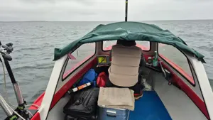 Fischerboot Fischergondel Motorboot Bodensee Bild 8