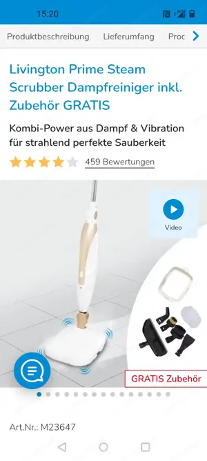 Livingston Steam Schrubber neu nicht gebraucht 
