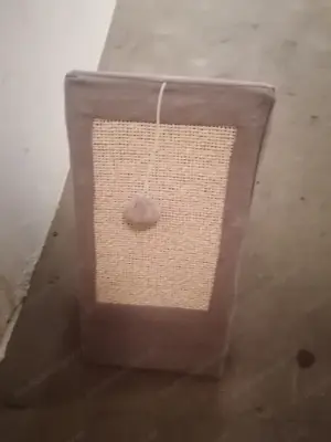  Katzenzelt mit Kratzfläche und Spielball   guter Zustand Bild 3