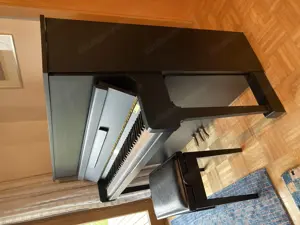 Piano Kemble Modell 116 schwarz matt, 3 Pedale  Bild 2
