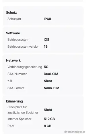 Iphone 16 Pro Max 512G.B Bild 4