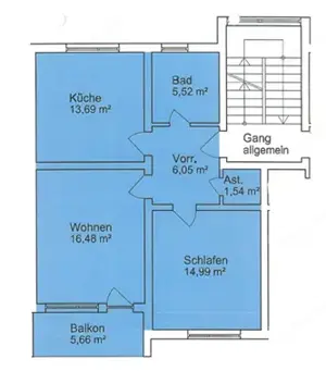 Provisionsfreie 2,5 Zi Wohnung mit Balkon in Hard zu vermieten Bild 6