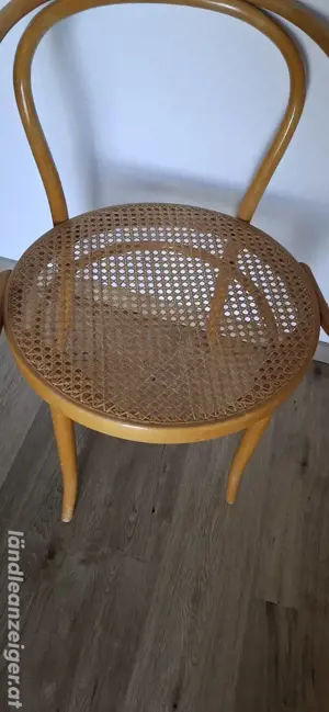 Kaffehaus Stuhl Wiener Geflecht Bugholz Bild 3