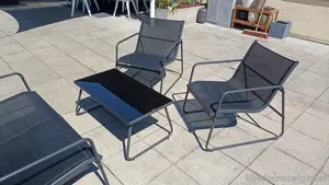 kleine gemütliche Lounge für Balkon, Terrasse, Garten. Bild 2