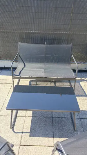 kleine gemütliche Lounge für Balkon, Terrasse, Garten. Bild 3