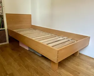 Einzelbett Vollholz Buche 90 200 Bild 2