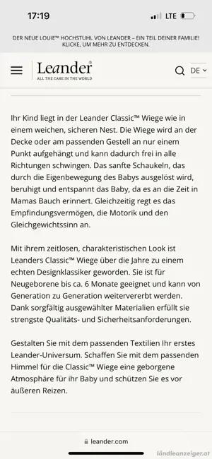 Wiege Leander Bild 4