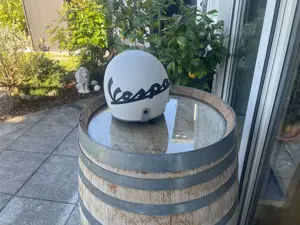 Originaler Vespa Jethelm Helm ohne Visier, gebraucht aber ok - weiss, Grösse S 55 56