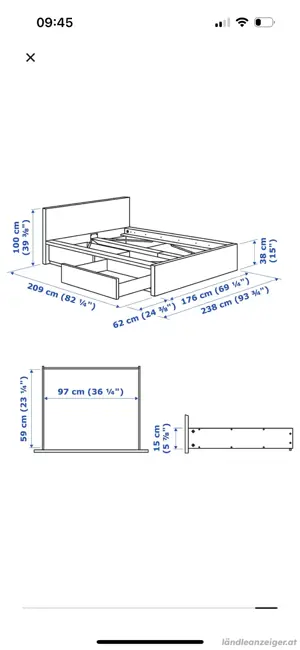 Malm Bett Ikea  Bild 5
