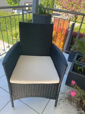 Gartentisch Set für 2 Personen, Balkonset Bild 2